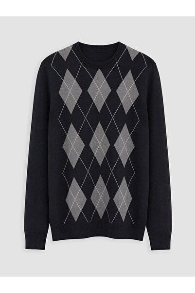 LC Waikiki I Zero Roba Collar Embroidered Men's Knitwear Sweater from Freezen...