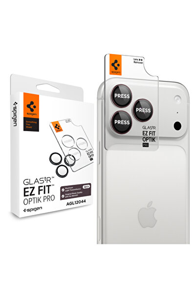 Spigen Σετ 2 τεμαχίων Spigen Προστασία Κάμερας, Optik.tR EZ Fit Pro Γυαλί Κάμ...