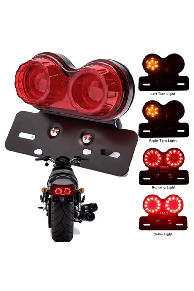 OEM Lampa Stop Spate LED Universala Moto ATV Quad Enduro, cu Semnalizari, 12V