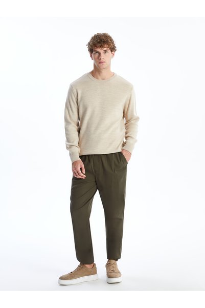LC Waikiki Pantaloni jogger bărbătești din gabardină, croială standard