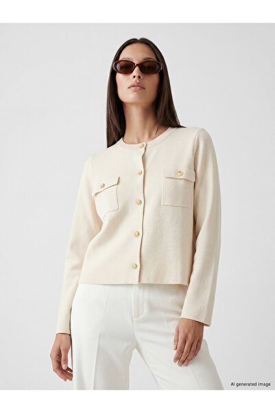 LC Waikiki Crew Neck Women's Knitwear Cardigan
