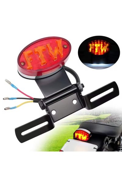 OEM Stop spate LED universal pentru motocicletă, ATV, Enduro, cu suport pentr...