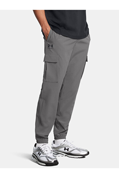 Under Armour Pantaloni cargo țesuți UA Vibe - Gri - Pantaloni sport pentru bă...