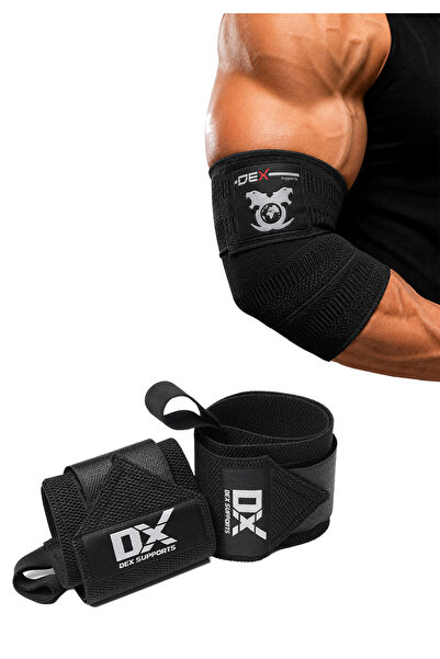 Dex Supports Wrist Wraps Base + Elbow Wraps Elbow Support 2-Pack