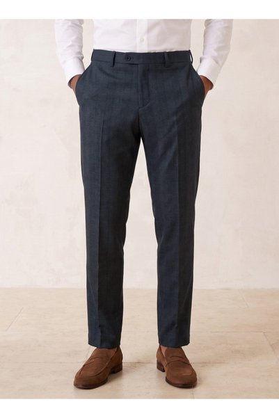 FAV Checked Slim Fit Formal Trousers