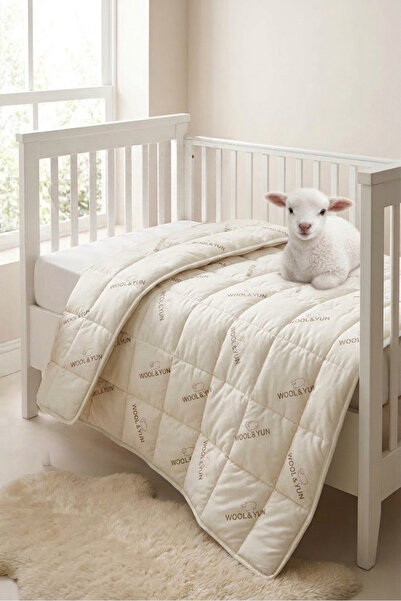 MonoHome 100% Merino Lamb Wool Baby Quilt – 100 × 150 cm