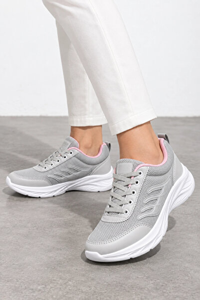 HT HOTİN Sprint Women's Casual Sneaker Sports Shoes - Gray