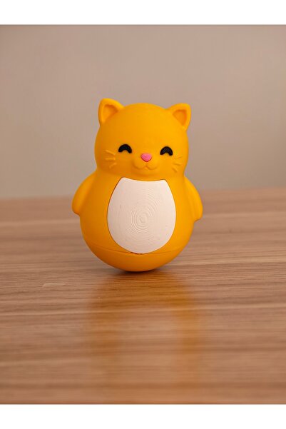TAYZSHOP Kedi Hacı Yatmaz Masa Üstü Stres Oyuncağı & Minimalist Dekoratif Figür