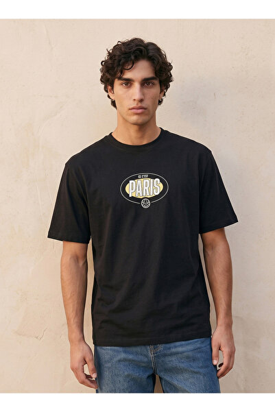 SP Characters Paris Saint-Germain Printed Cotton Crew Neck T-shirt