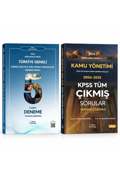 Felix Kitap MERKEZ GÖÇ VE İL GÖÇ UZMAN YARDIMCILIĞI DENEME SINAVI ve Kamu Yön...