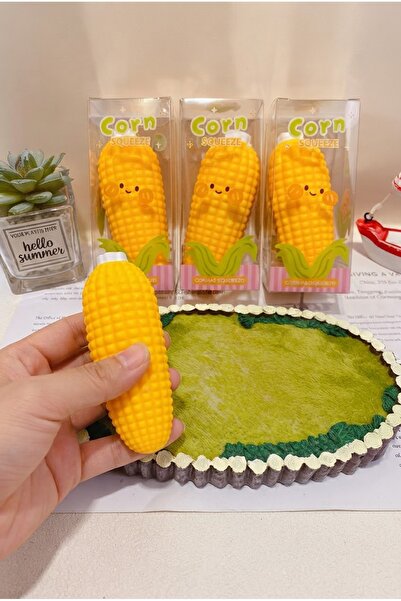 vattara Mısır Crunchy Squishy Çıtırdayan Mısır Sukuşi Çıtır Çıtır Ses Çıkaran Squishy Stres Oyuncağı 1 Adet Gönderilecektir