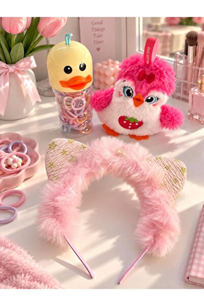 Mellito Plush Crown Buckle & Colorful Rubber Buckle & Plush Keychain