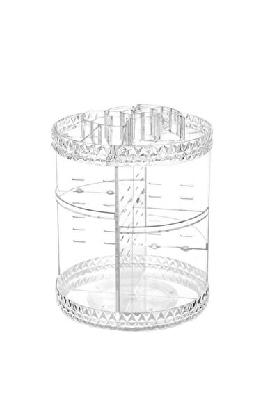 Generic 360 Degree Octagon Shaped Rotating Cosmetic Organizer Clear