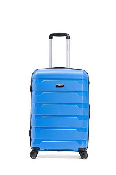 aventor Troler de cabină Aventor, 55x40x23 cm, PP, Lacăt TSA, 4 roți duble 360 °   Roți, AV109, Albastru