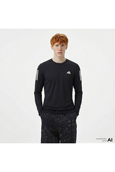 adidas Own The Run Erkek Siyah Koşu T-Shirt