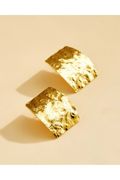 REDTAG Women Gold Embellished Earrings