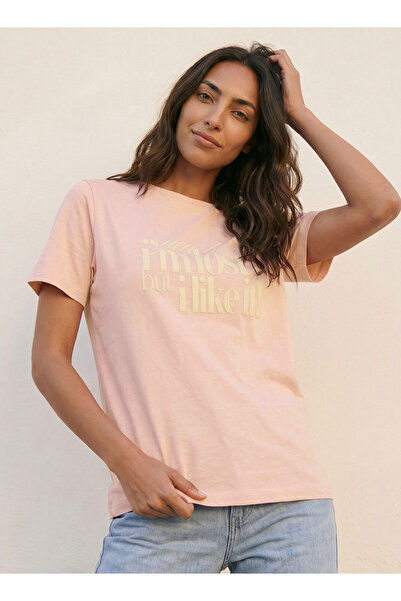 FAV Basics Cotton T-shirt with Slogan Print