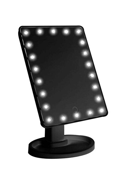 BOOBEAUTY LED Touch Screen Makeup Mirror Black
