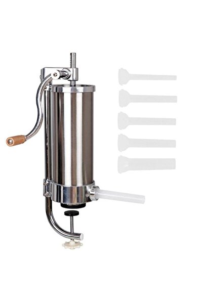 odjas Masina de umplut carnati, vertical, inox, capacitate 4 kg, 5 palnii inc...