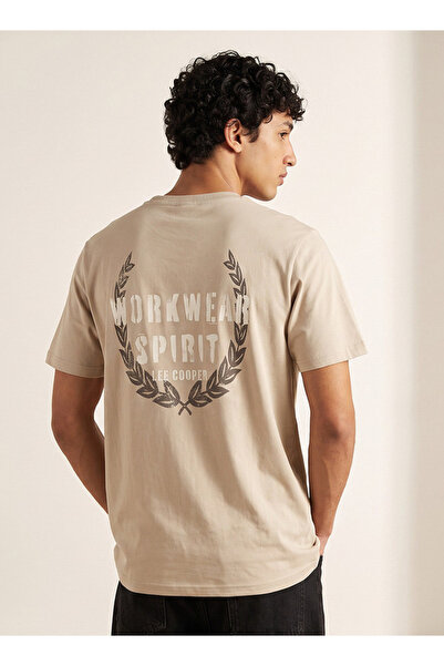 Lee Cooper Regular Fit Crew Neck Logo Print T-shirt