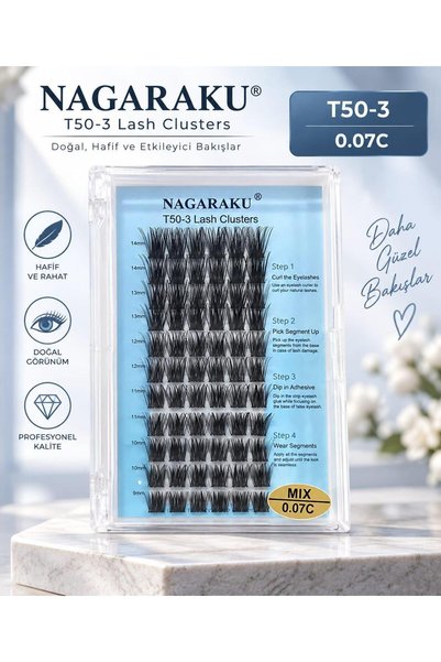 Güzellik Deposu Nagaraku False Eyelashes Types 53 Models with Variants