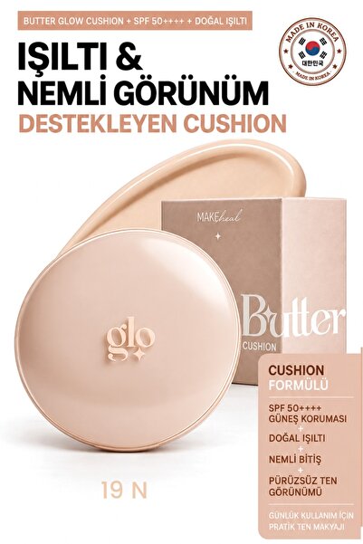 Make Heal Glo Butter Mesh Cushion/Işıltı Ve Nemli Görünüm Destekleyen Cushıon