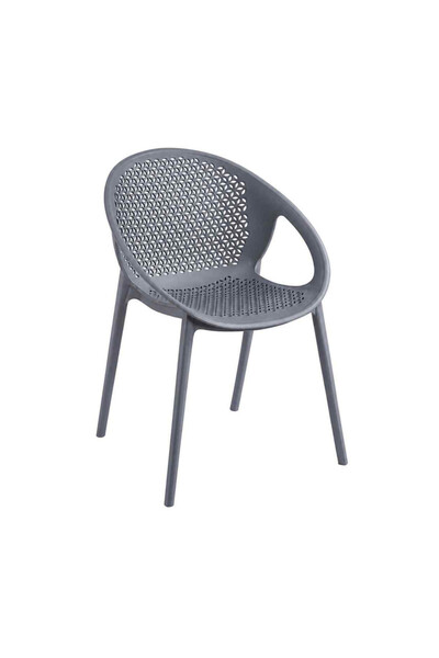 Palma homez Gray Plastic Chair 80X88X45 cm