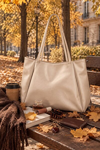 ValeriaBag Mira Kadın Büyük Omuz Çantası – Geniş Hacimli Günlük Shopper & Tot...
