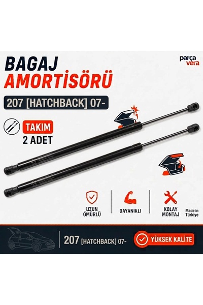 ParçaVera PEUGEOT 207 07- BAGAJ AMORTISORU TAKIM