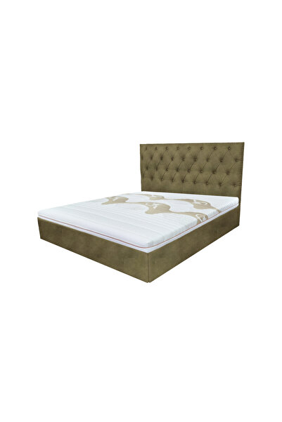 Timflex Pat tapitat cu somiera Imperia PAL 160x200 cm Velur Olive