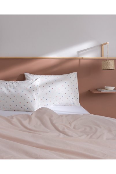Madame Coco Morgan 100% Cotton Ranforce Printed 2-Piece Pillowcase - Colorful