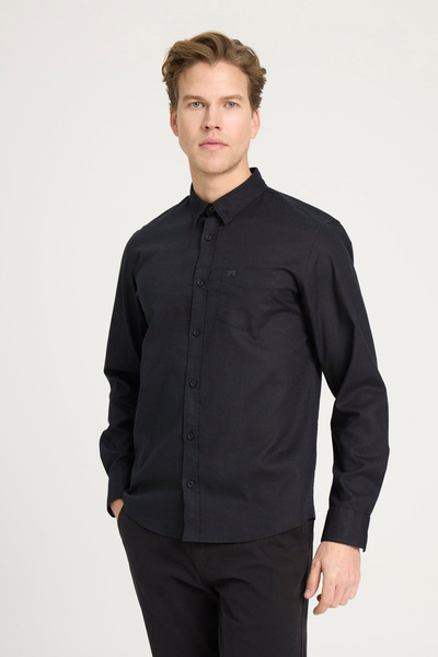 WRANGLER Regular Fit Normal Kesim Siyah Gömlek