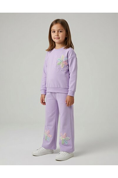 Kids Club Beaded Flower Detail Girls' Set