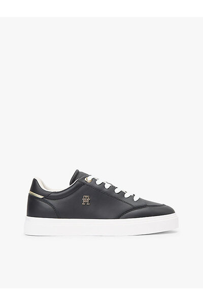 Tommy Hilfiger Leather Th Monogram Cupsole Trainers