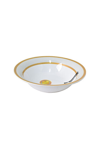 Generic Melamine Deep Round Plate 21 cm Gilded Model 1763