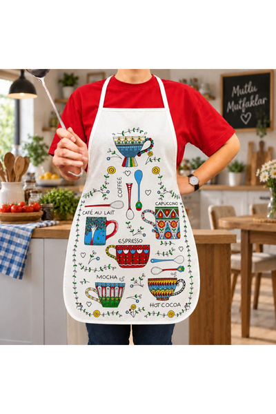 pionny Kitchen Apron - Latte