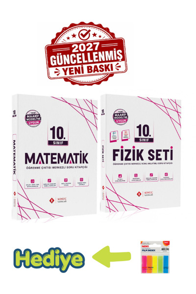 Sonuç Yayınları 10.Sınıf Fizik-Matematik Mödüler Set 2026-2027 Yeni Baskı Maa...