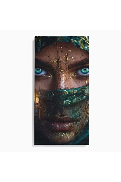 Luxcanva Tablou Canvas Ochi Hipnotici 70x140 cm pe Sasiu Lemn Portret Mister ...