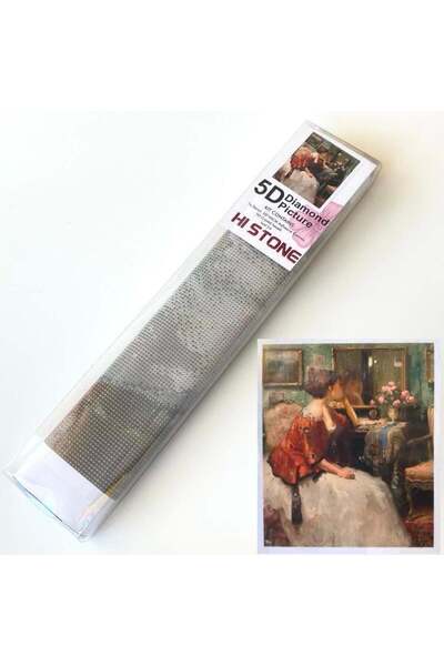 NT Boncuklu Taşlı Pano Mozaik Elmas Goblen Diamond Tablo 50 X 40 Cm Vintage H...