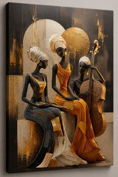 theworkshop Modern Afrika Kadınları Kanvas Tablo – 30x40 cm