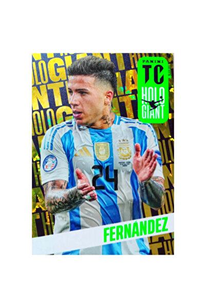 Panini Top Class 2025 Holo Giant Enzo Fernández Orijinal Futbolcu Kartı