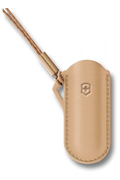 The Bros Leather Pouch for Swiss Army Knives, Beige Wet Sand
