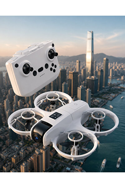 Global Işıklı Mini Drone Uzun Şarj Süreli ve Yedek Pervane Setli