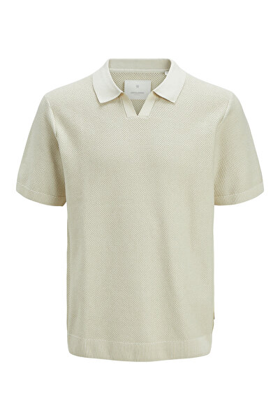 Jack & Jones Jack&Jones Men's Polo Neck T-Shirt 12273012 Whitecap Gray