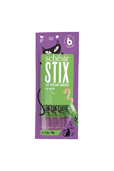 Schesir Stix Ördekli Krem Ödül Maması 6x15g
