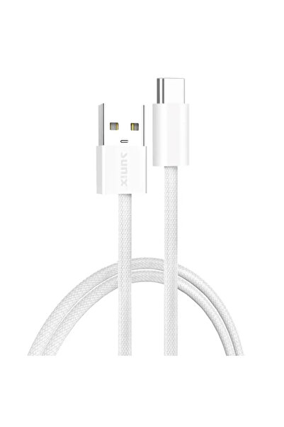 Sunix Cablu USB-C 60W 2m textil Premium SCIP14 Alb