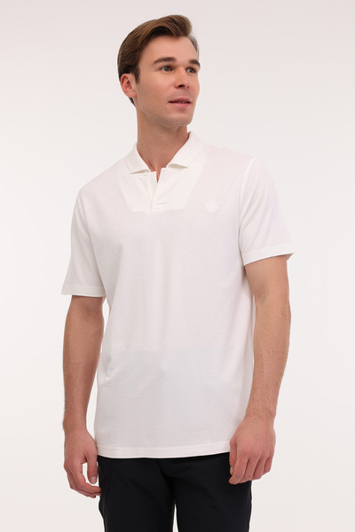 lumberjack Men's Polo Neck T-Shirt Juan 12Urb4001 White