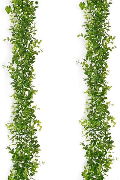 KASTWAVE Faux Eucalyptus Garland, Artificial Vines, Faux Silk Eucalyptus Leav...