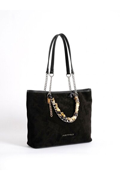 Just Polo Original Women's New Season Suede Leather Chain Detailed Adjustable...