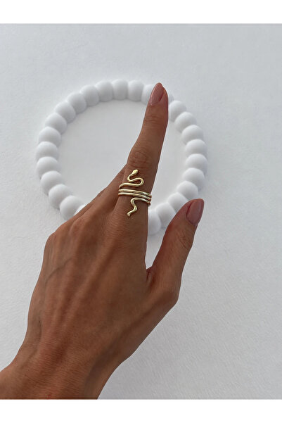Luparadis Special Series Curved Snake Design Adjustable Ring